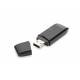 ASSMANN Electronic lector de tarjeta USB 2.0 Negro da-70310-3